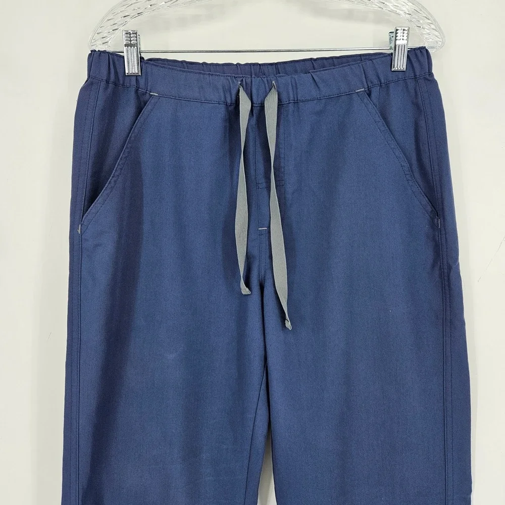 Figs Scrub Pants Mens Medium Medical Uniform Blue Healthcare Nurses